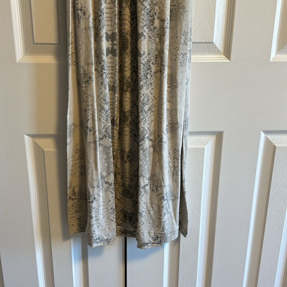 REBECCA TAYLOR Animal Print Short Sleeve T-Shirt Material Maxi Dress Size XS - Picture 2 of 8